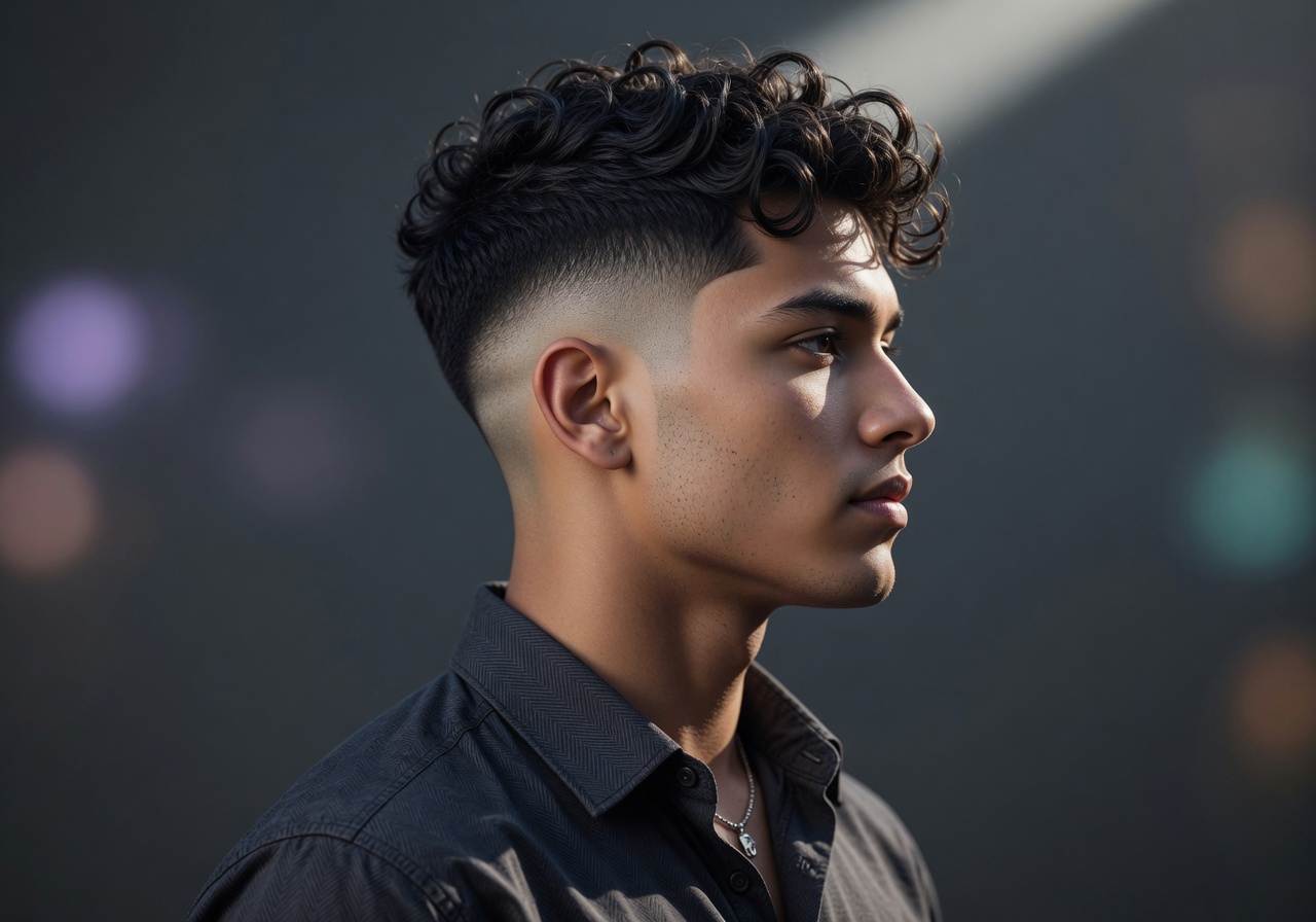 After - sharp profile skin fade